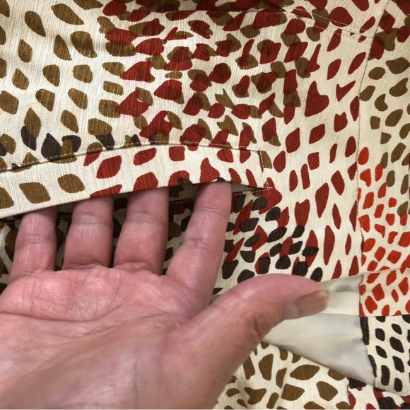 BANANA REPUBLIC SKIRT SIZE 2 BROWN 2 POCKETS IN FRONT LINED SILK    WGOT - Picture 4 of 8